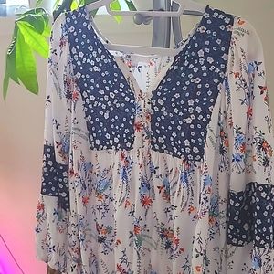 Blouse boho style fresh beautiful large